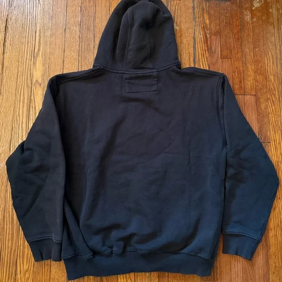 90’s CAT Construction Vintage Quarter Zip Hooded Sweatshirt - Picture 7 of 13